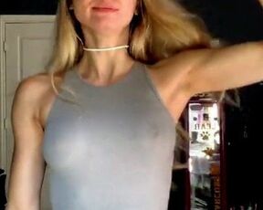 TikTok Hot Teen No Bra Braless Dancing Tits Nipples