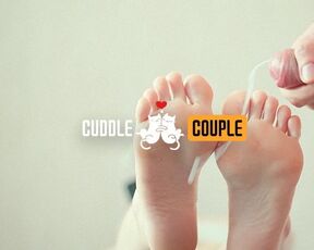 CuddleCouple's Feet Cumshot Compilation