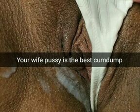 Your cheating wife pussy is the best cum dump for strangers!