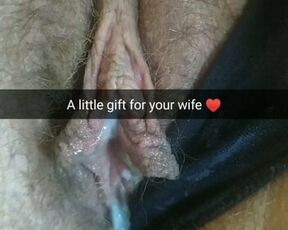 Stranger cum on my wife pussy! She bring this home after!