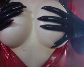 Latex devil and very nice boobs