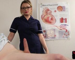 Brit voyeur nurse watches patient wank