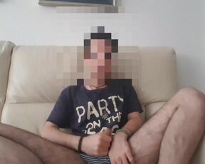 Jerking Off On The Couch