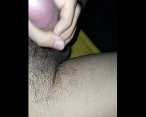 Mi Pene cabezon sacando leche caliente