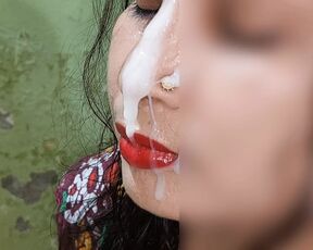 Salu bhabhi first time Cum on face