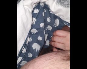 Step daughter caught playing with step dad cock under blanket