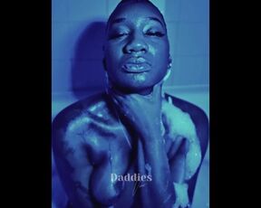 Shower naked Ebony