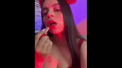 Lipstick fetish
