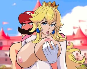 The Super Mario Bros Movie - Princess Peach and Mario Bros Have Sex Until He Cums Inside