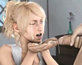 Lady Lunafreya Loves Her Cum