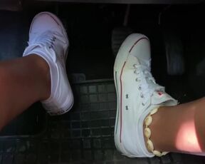 Pedal Pumping In Converse Sneakers