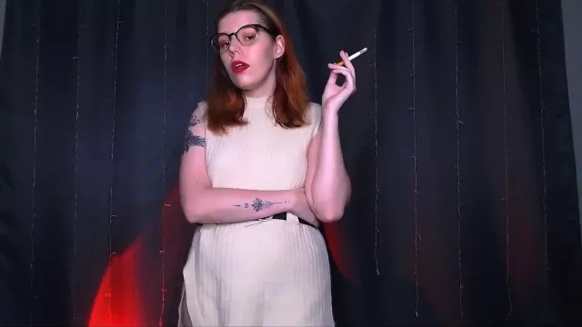 Hot girl smoking for you