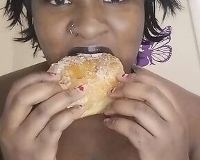 Mavis Sucks Donut Dry full video on Onlyfans