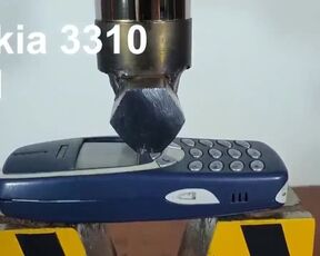 HYDRAULIC PRESS AGAINST OLD AND NEW NOKIA 3310