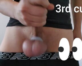 Cumshot Compilation. 3 Cums On The Same Day.