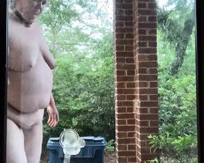 dumb whore, susannah smith, sucks and fucks dildos on patio