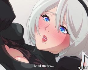 neir autonoma hentai 2B getting creampied in her tight asshole 2В animation