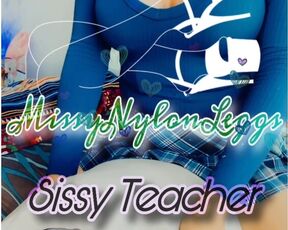 MissyNylonLeggs - Sissy Teacher Pillow Humping