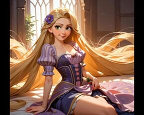 Rapunzel luna de miel anime cachondo.