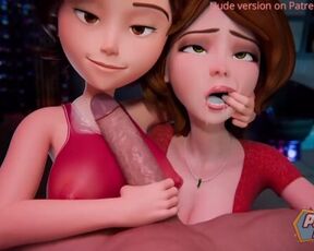 Elastigirl and cass HAMADA sex oral POV